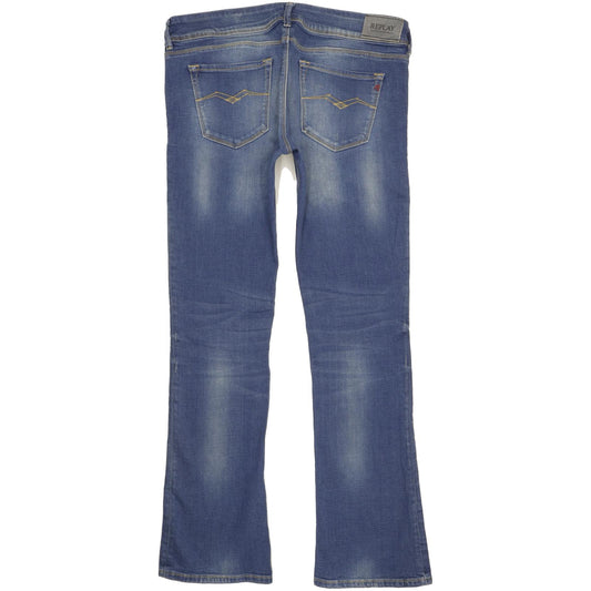 Replay Women Blue Bootcut Slim Stretch Jeans W32 L32