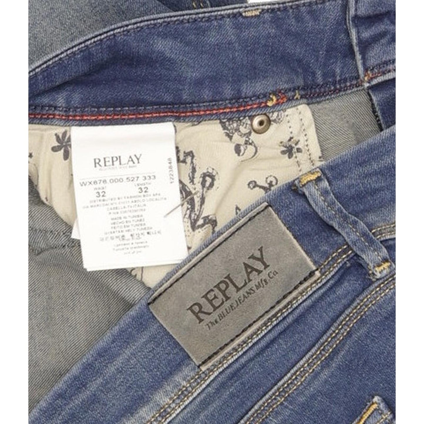 Replay Women Blue Bootcut Slim Stretch Jeans W32 L32