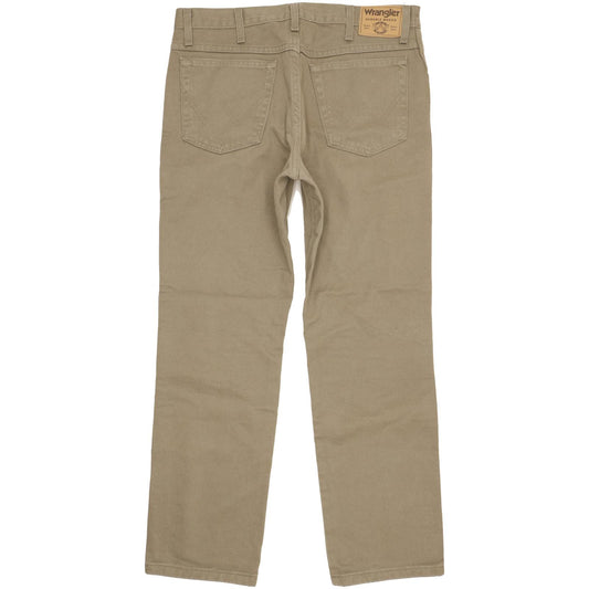 Wrangler Men Brown Straight Regular Jeans W34 L30