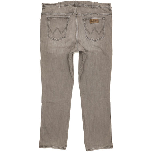 Wrangler Texas Men Grey Straight Regular Stretch Jeans W44 L34