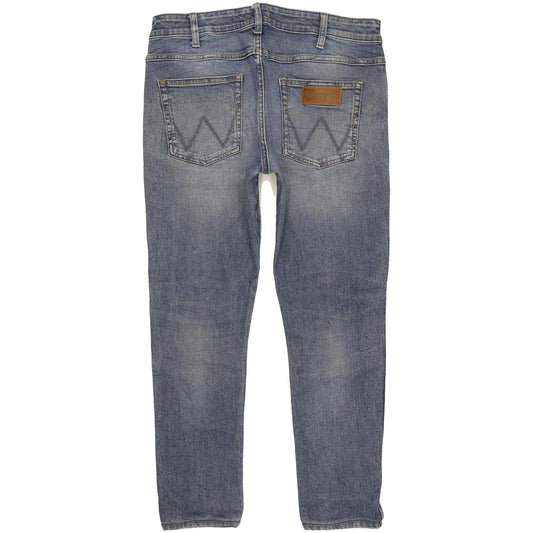 Wrangler Vegas Men Blue Tapered Regular Stretch Jeans W34 L27