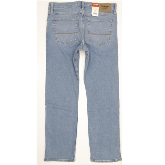Wrangler Men Blue Straight Regular Stretch Jeans W33 L30