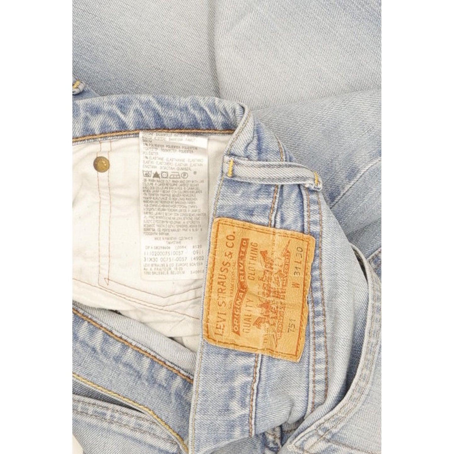 Levi's 751 Men Blue Straight Regular Stretch Jeans W31 L30