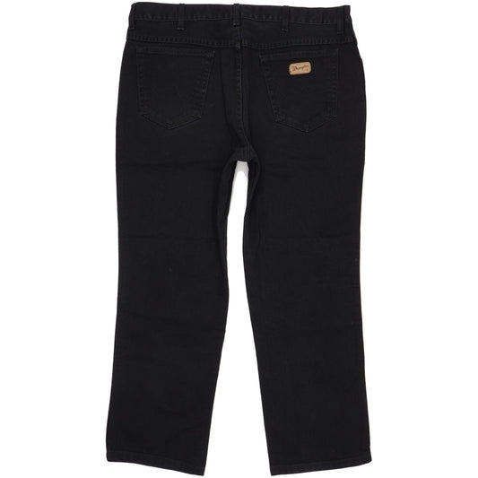 Wrangler Texas Men Black Straight Regular Jeans W40 L29