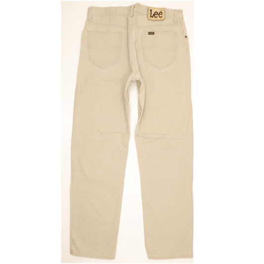 Lee Brooklyn Men Beige Straight Regular Jeans W35 L32