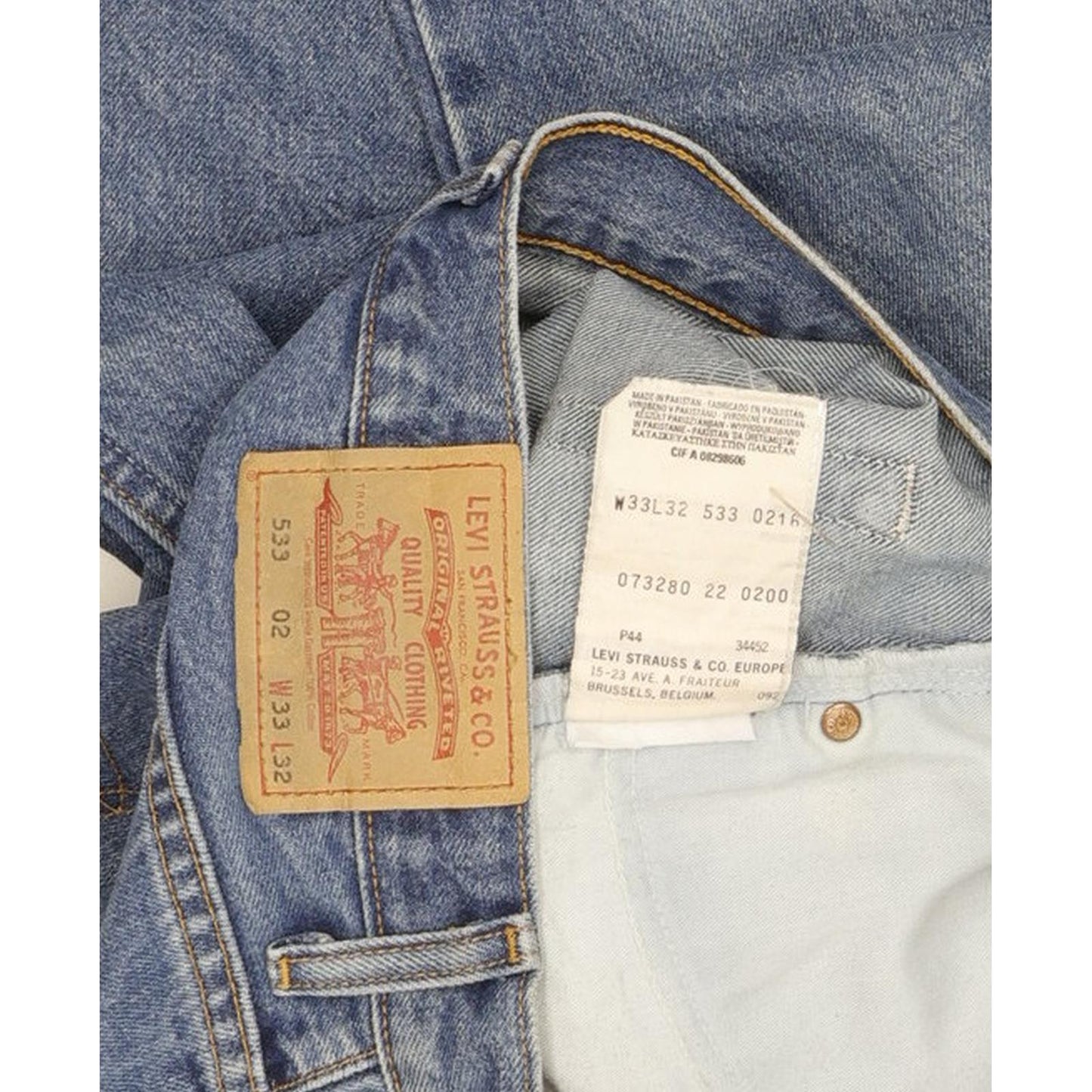 Levi's 533 Men Blue Straight Regular Jeans W33 L32