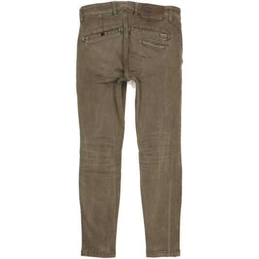 G-Star Men Green Skinny Slim Chino Stretch Jeans W31 L31