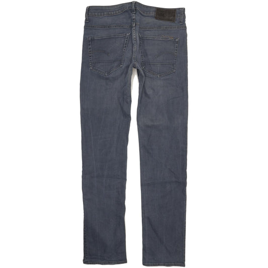 G-Star 3301 Men Blue Straight Regular Stretch Jeans W34 L35