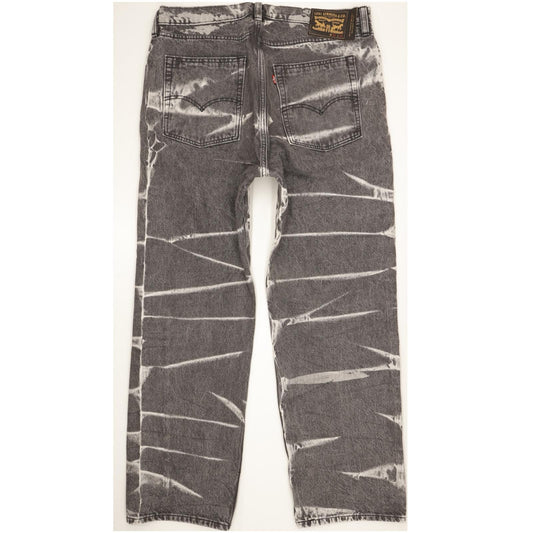Levi's Men Grey Straight Regular Stretch Jeans W36 L31