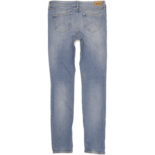Mustang Jasmin Women Blue Straight Slim Stretch Jeans W32 L35