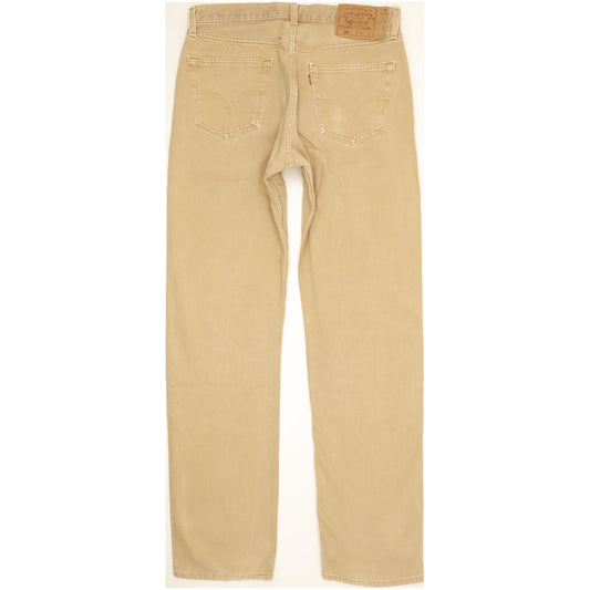 Levi's 501 Made in USA Men Beige Straight Regular Jeans W34 L34