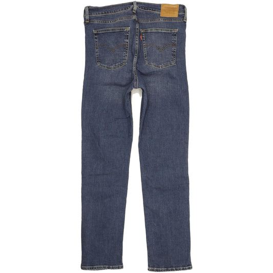 Levi's 724 Blue Straight Slim Stretch Jeans High Waisted W32 L30