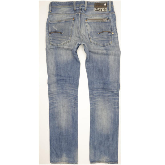 G-Star Attacc Men Blue Straight Regular Jeans W34 L36