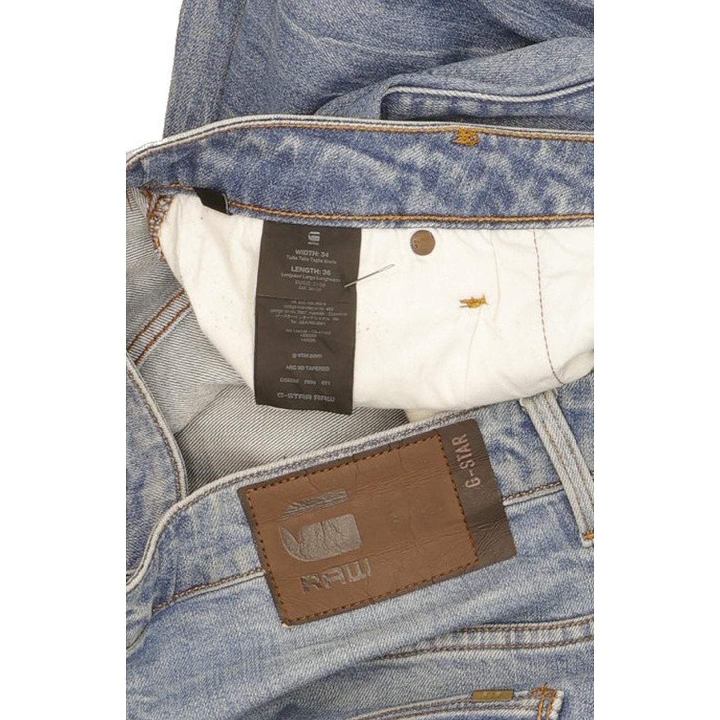 G-Star Arc 3D Men Blue Tapered Slim Stretch Jeans W34 L36