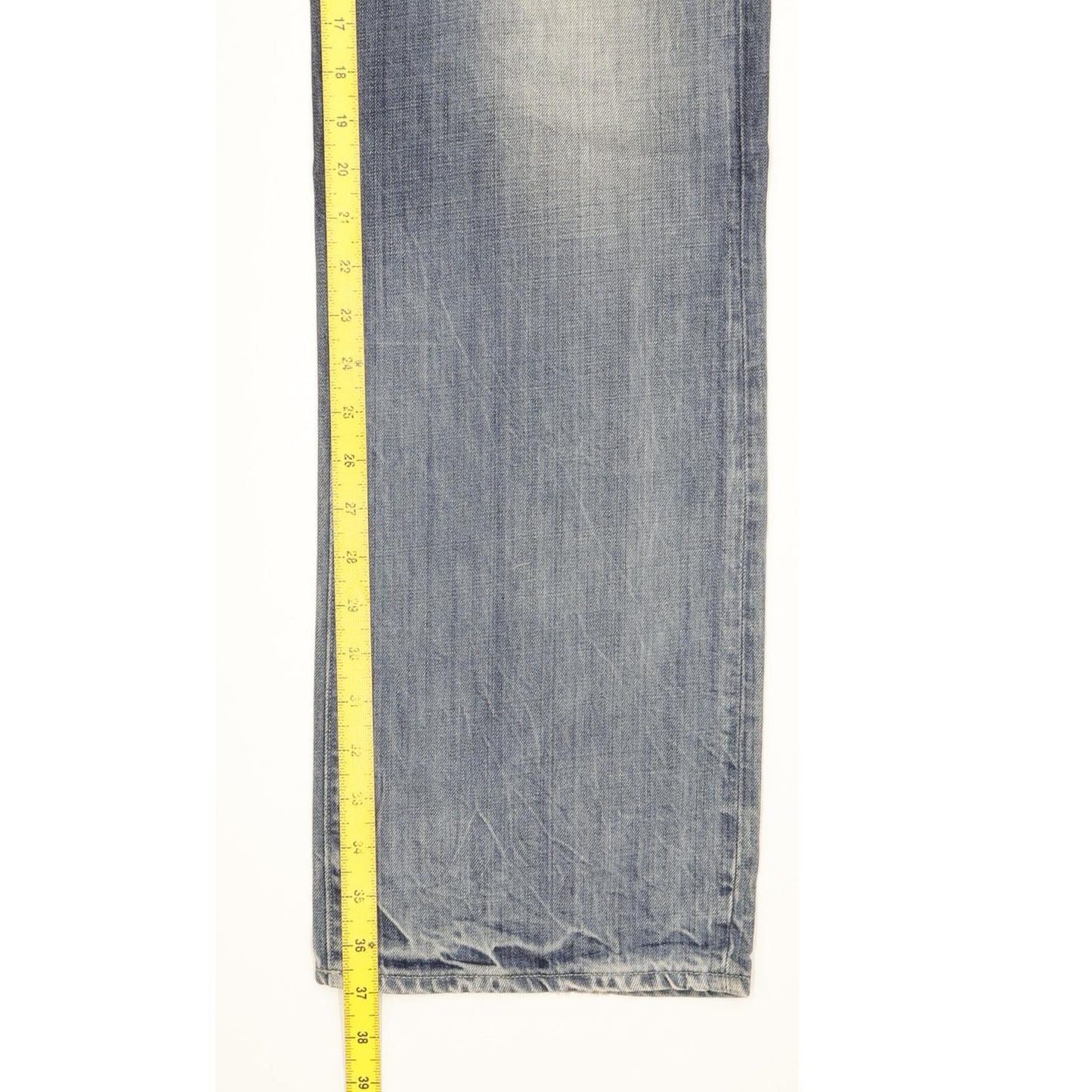 G-Star 3301 Men Blue Straight Regular Jeans W34 L37