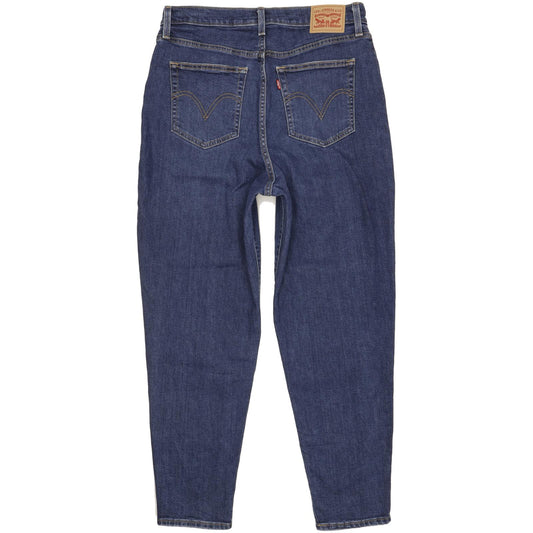 Levi's Blue Tapered Slim Mom Stretch Jeans High Waisted W32 L29