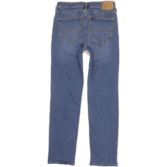 Lee Marion Women Blue Straight Slim Stretch Jeans W31 L30