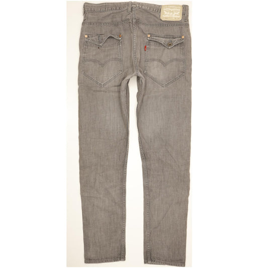 Levi's 508 Men Grey Straight Slim Stretch Jeans W34 L33