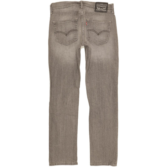 Levi's 511 Men Grey Straight Slim Stretch Jeans W32 L31