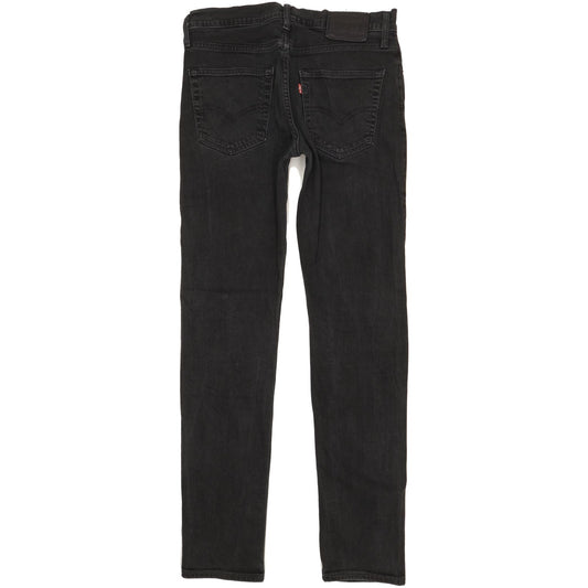 Levi's 502 Men Black Tapered Regular Stretch Jeans W32 L34