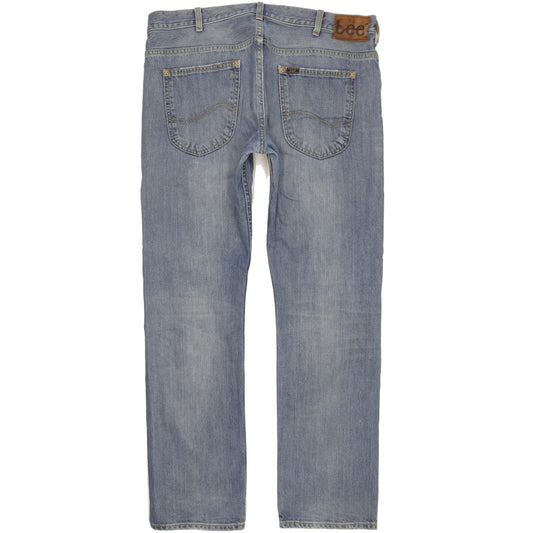 Lee Zed Men Blue Straight Regular Jeans W36 L32