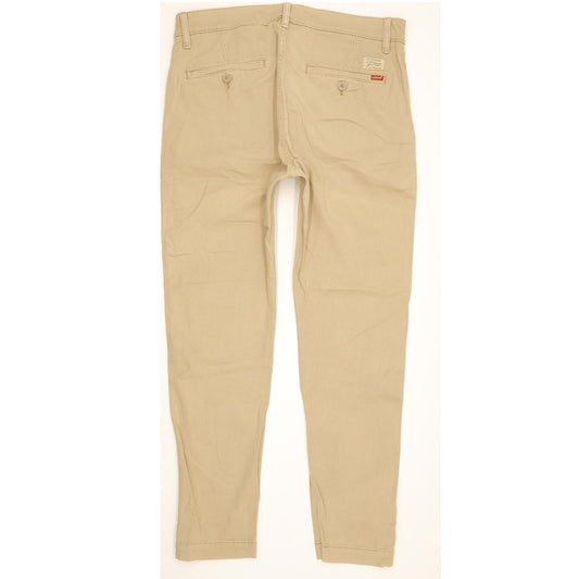 Levi's Men Beige Tapered Slim Chino Stretch Jeans W32 L29