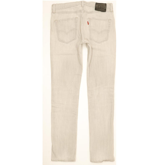 Levi's 511 Men Grey Straight Slim Stretch Jeans W31 L31