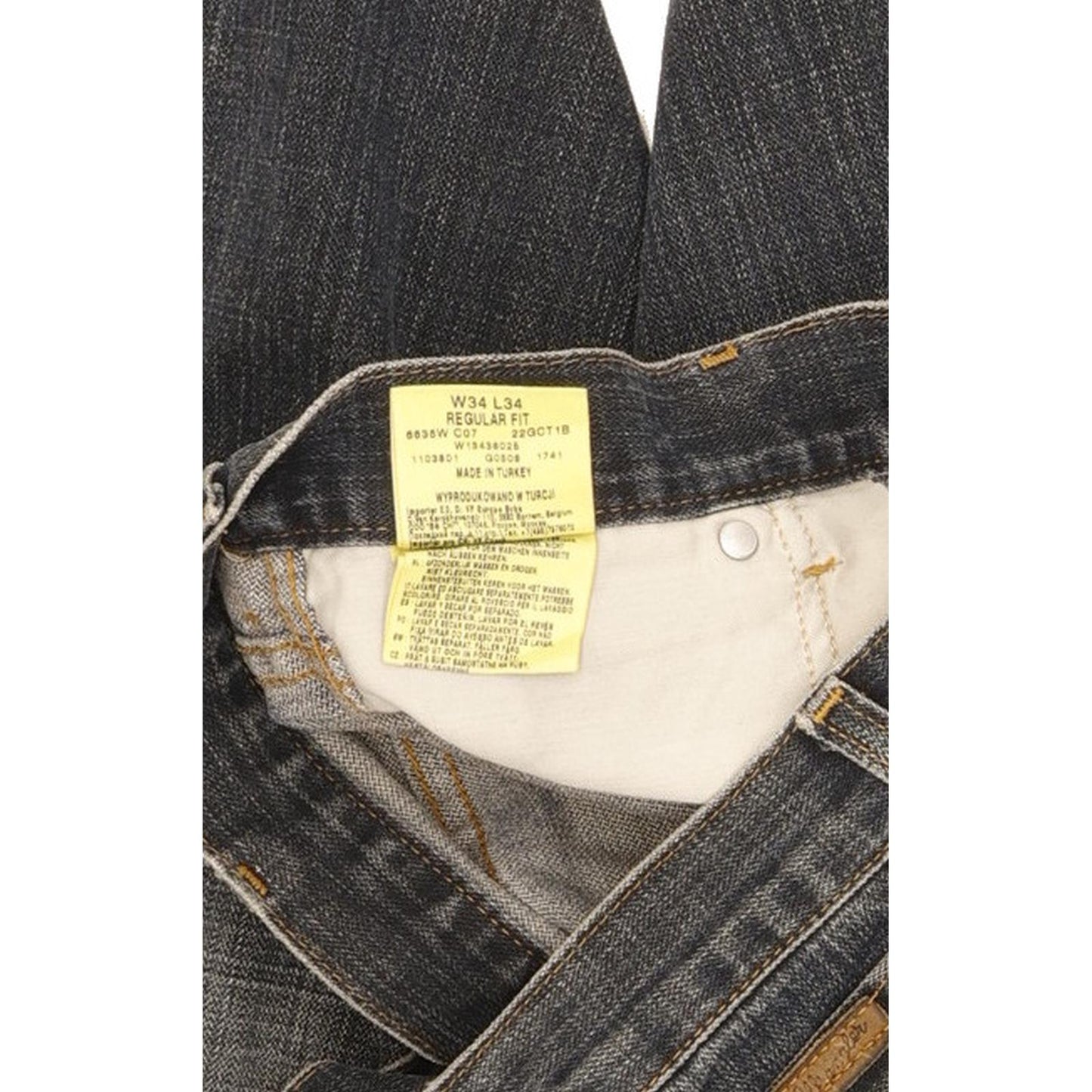 Wrangler Men Blue Straight Regular Jeans W34 L34