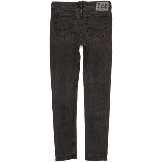Lee Black Skinny Slim Stretch Jeans W33 L33
