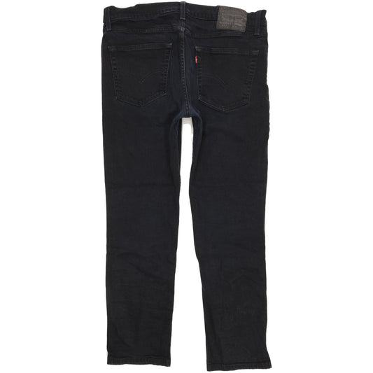 Levi's 511 Men Black Straight Slim Stretch Jeans W36 L28