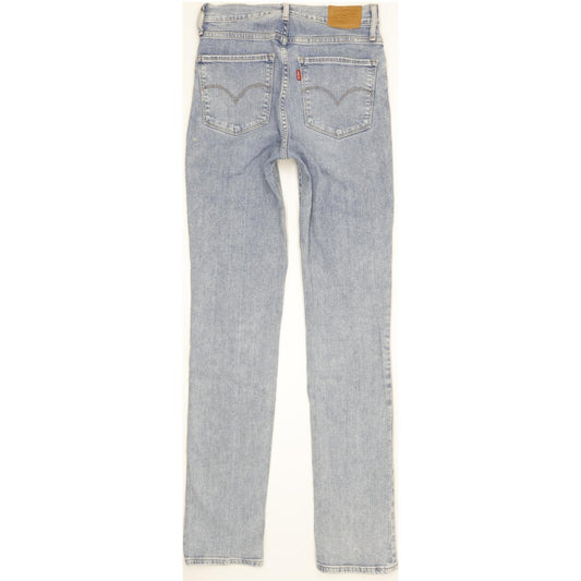 Levi's 724 Women Blue Straight Slim Stretch Jeans W26 L32