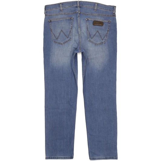 Wrangler Greensboro Men Blue Straight Regular Stretch Jeans W36 L30
