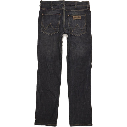 Wrangler Ace Men Navy Straight Regular Stretch Jeans W32 L33
