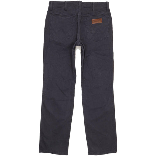 Wrangler Texas Men Navy Straight Slim Stretch Jeans W34 L32