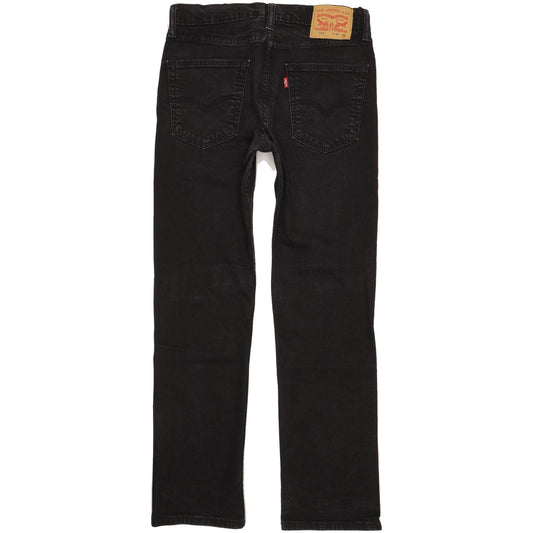Levi's 514 Men Black Straight Slim Stretch Jeans W32 L31