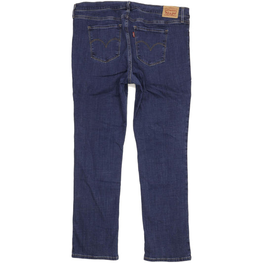 Levi's 314 Shaping Women Blue Straight Slim Stretch Jeans W34 L31