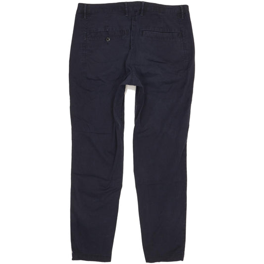 G-Star Bronson Women Navy Skinny Slim Chino Stretch Trousers W33 L31
