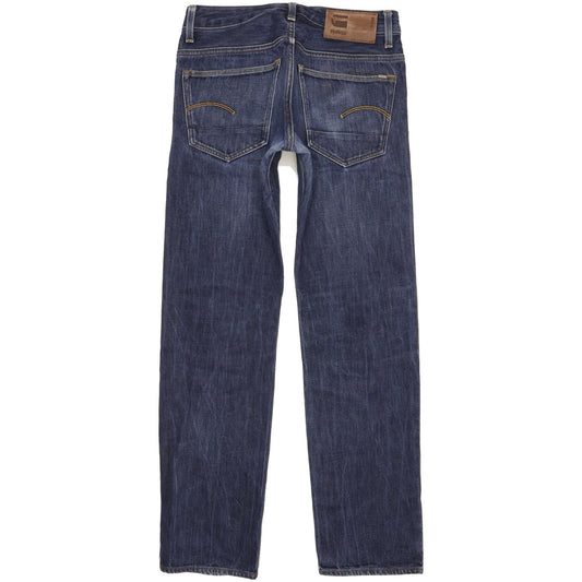 G-Star 3301 Men Blue Straight Slim Jeans W30 L32