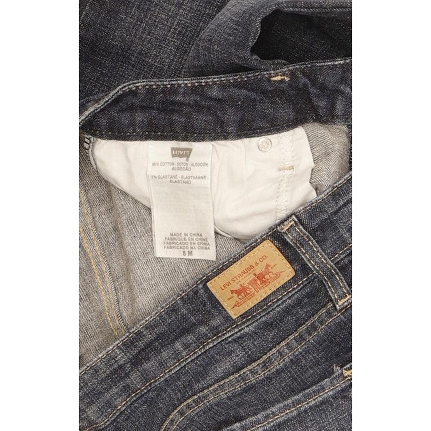Levi's 552 Women Blue Straight Slim Stretch Jeans W30 L31