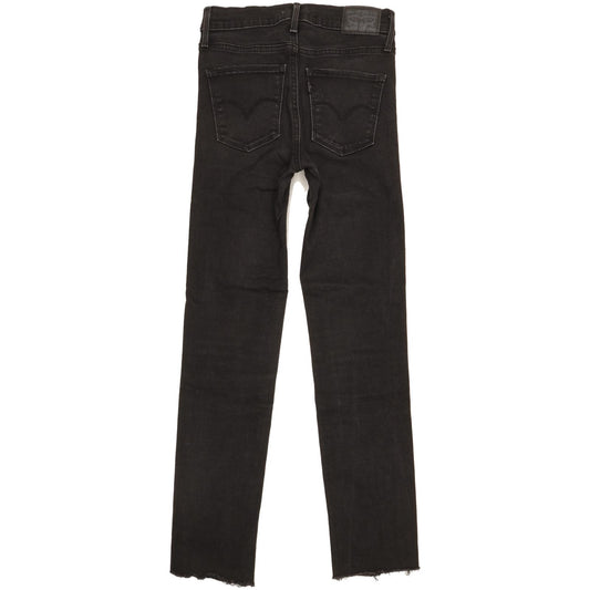 Levi's Slimming Women Black Straight Slim Stretch Jeans W26 L28