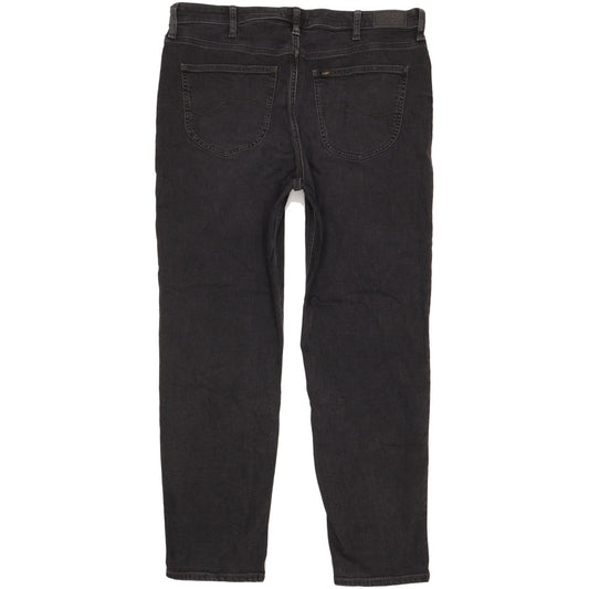 Lee Carol Black Straight Regular Stretch Jeans High Waisted W36 L30