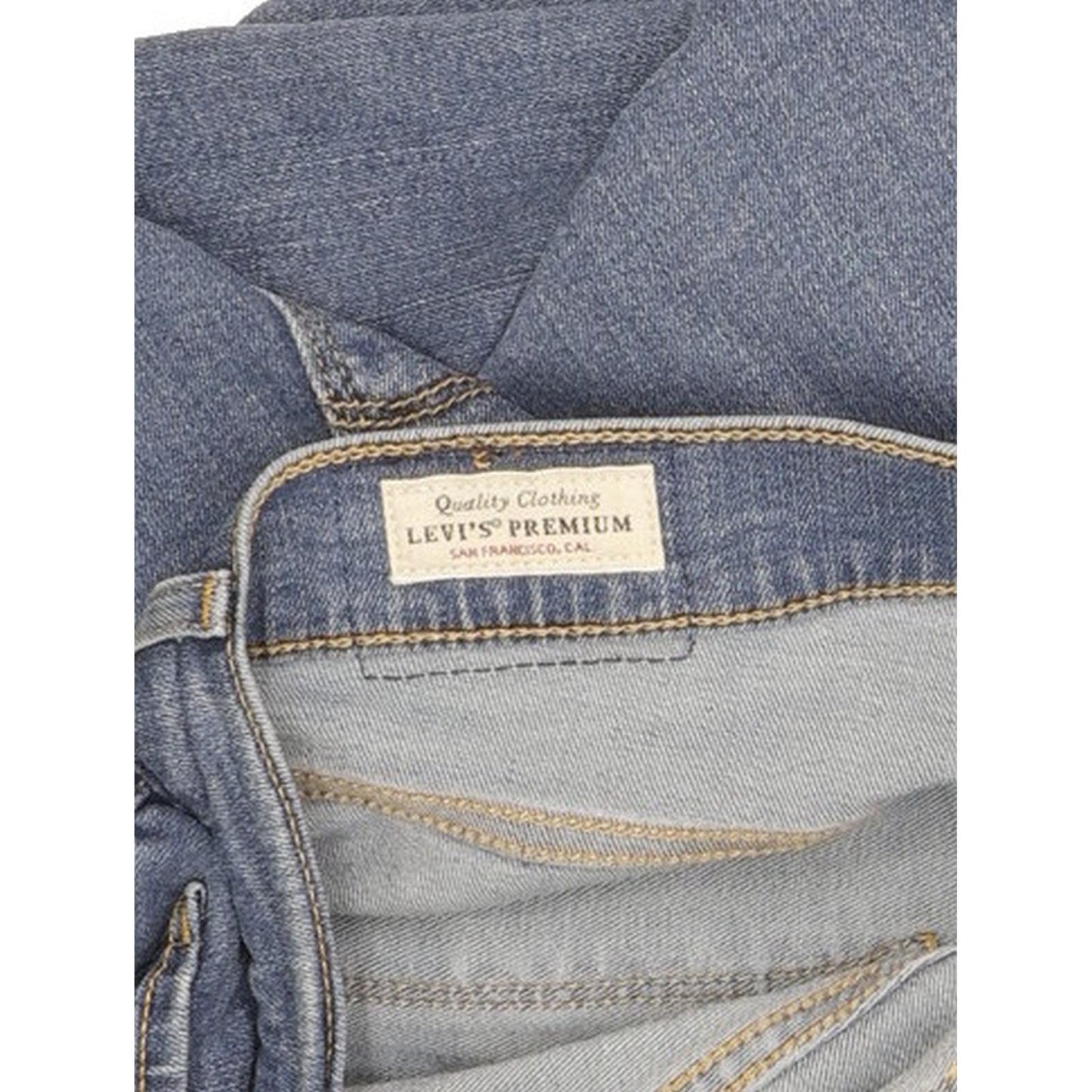 Levi's 721 Blue Skinny Slim Stretch Jeans High Waisted W34 L30