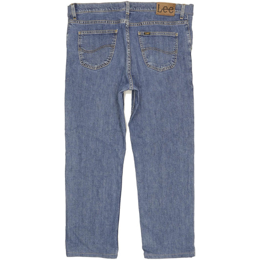 Lee Brooklyn Men Blue Straight Regular Stretch Jeans W40 L28