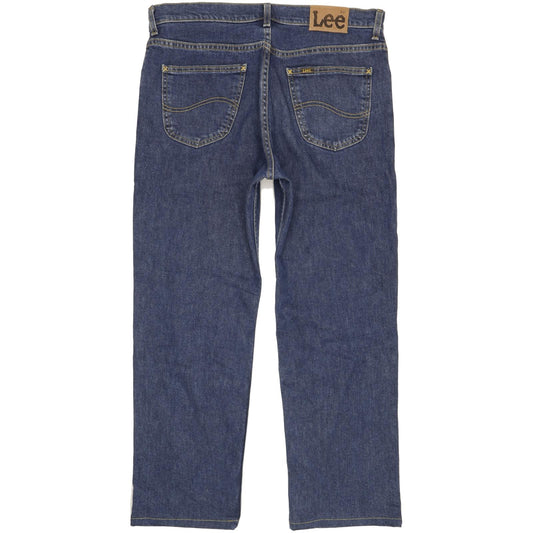 Lee Brooklyn Men Blue Straight Regular Stretch Jeans W36 L29