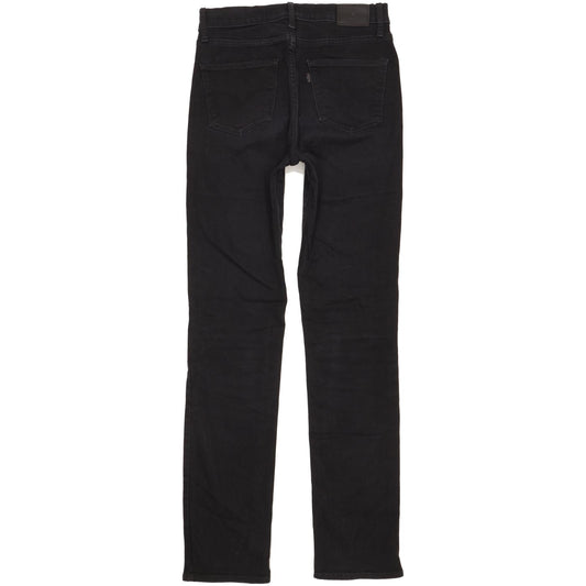 Levi's 724 Women Black Straight Slim Stretch Jeans W28 L33