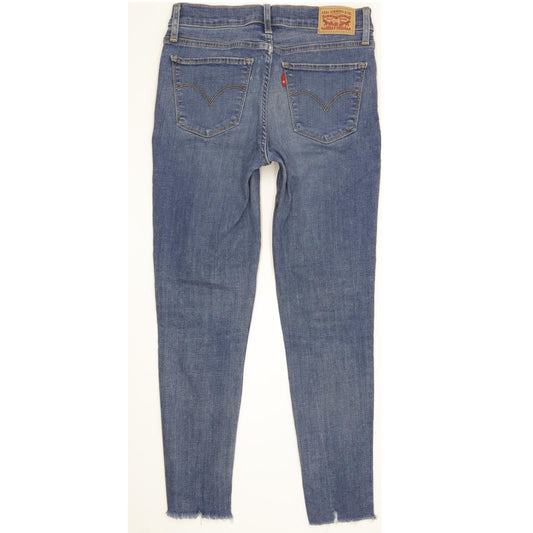 Levi's 710 Super Women Blue Skinny Slim Stretch Jeans W27 L28