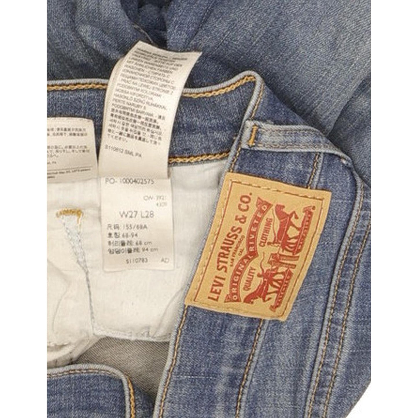 Levi's 710 Super Women Blue Skinny Slim Stretch Jeans W27 L28