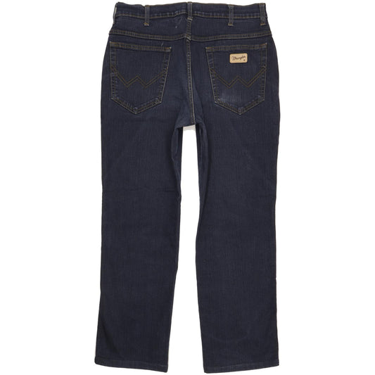 Wrangler Texas Men Blue Straight Regular Stretch Jeans W33 L29