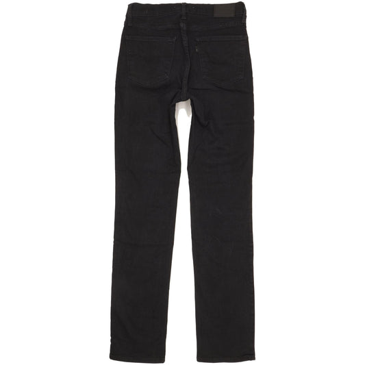 Levi's 724 Women Black Straight Slim Stretch Jeans W27 L32