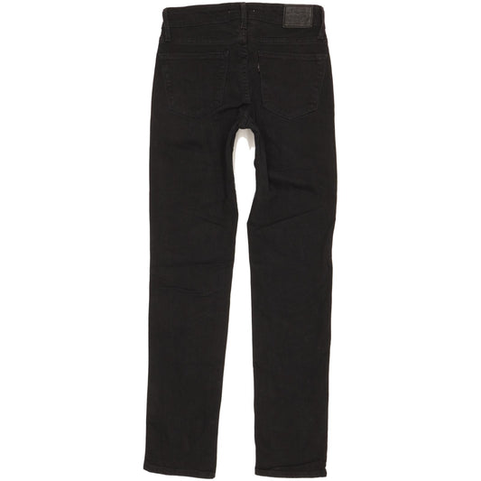 Levi's 712 Women Black Straight Slim Stretch Jeans W26 L29